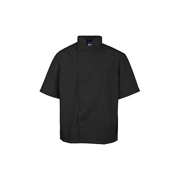 Allpoints Kng M Lw Chef Coat Black Short Sleeve 2578BLKM - main
